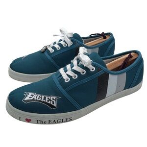 The Bradford Exchange Teal and White NFL Eagles Sneakers - Size 9